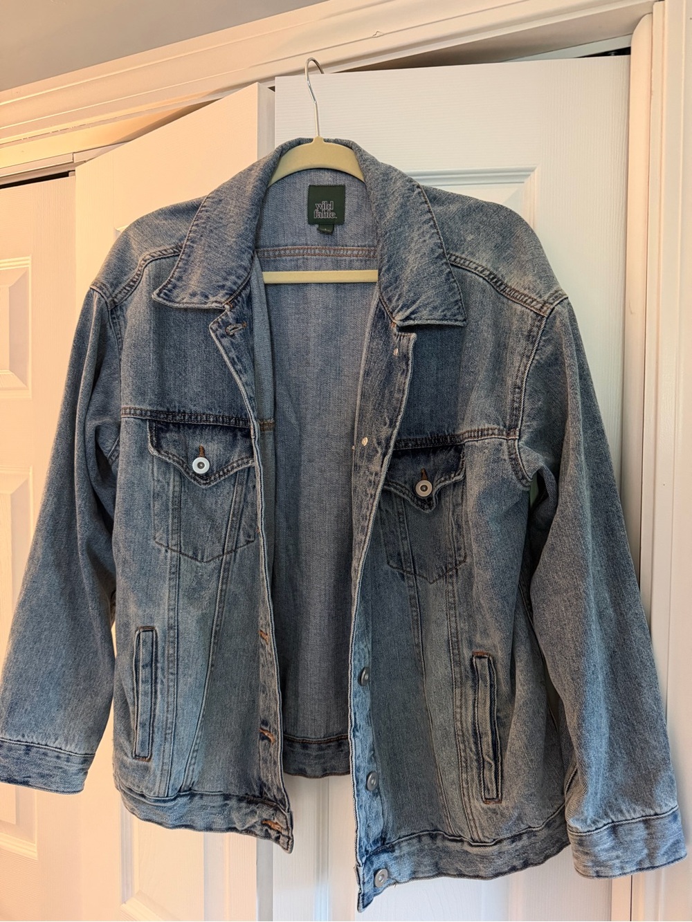 wild fable Oversized Blue Denim Jacket